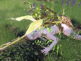 Fairy Elf Aerin se fait baiser par Spriggan Monster dans les bois