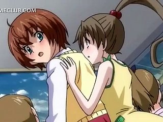 Anime teen sex underling gets queasy pussy drilled rough