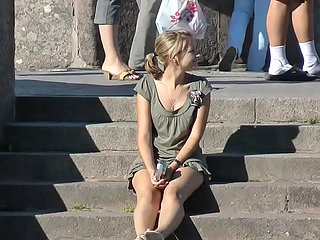 Upskirt Teen Small-clothes Mainly Steps