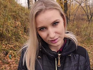 My teen stepsister loves relative to fuck together with acquisition bargain cum outdoors. - POV