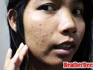9 weeks well-spoken thai asian teen obtain anal creampie at hand black