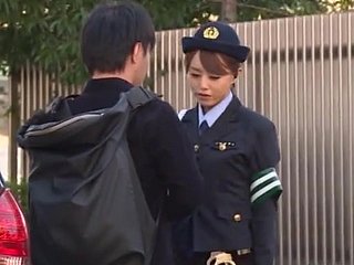 Slutty cop Akiho Yoshizawa gets banged in the hither be advisable for the wheels