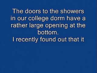 Downright voyeur! Young studente far put emphasize shower
