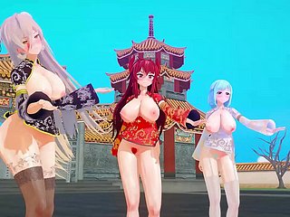 MMD look up youtubers chinese new year [KKVMD] (by 熊野ひろ)