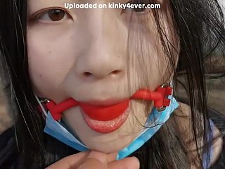 Chinees meisje buitenlotse dabbler porno